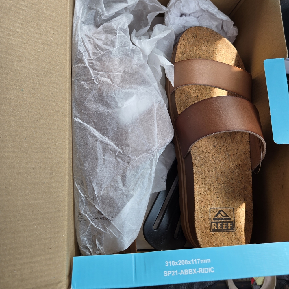 Reef Tan Cork Footbed Sandals